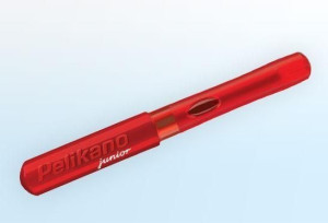Pióro Pelikano junior dla praworęcznych czerwone