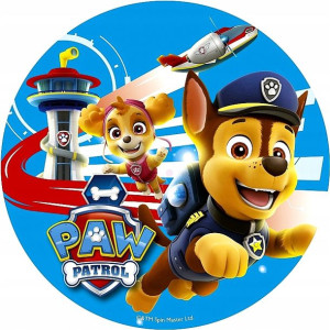 Opłatek Na Tort Psi Patrol Gruby 20cm Nowe Wzory