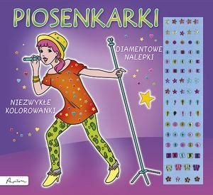 Piosenkarki Niezwykłe kolorowanki Diamentowe nalepki
