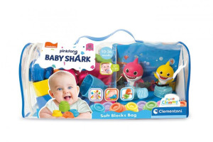 Torba Clemmy Klocki BABY SHARK 22szt. CLEMENTONI