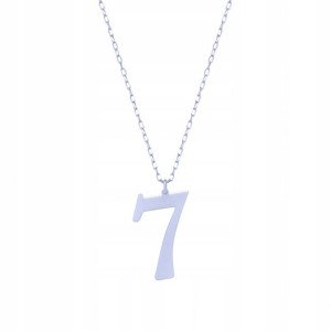 Srebrny naszyjnik cyfra "7" pr. 925