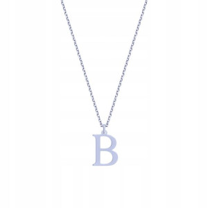 Srebrny naszyjnik literka "B" pr. 925