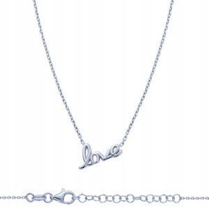 Srebrny łańcuszek "LOVE" - pr. 925