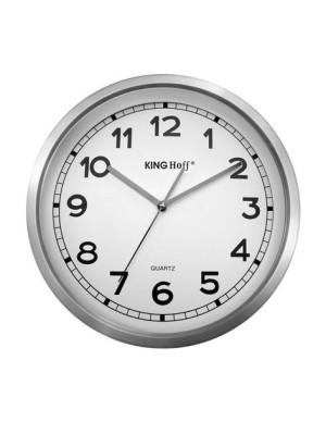 Zegar Ścienny Stalowy 34cm Mechanizm Płynący Kh-5026