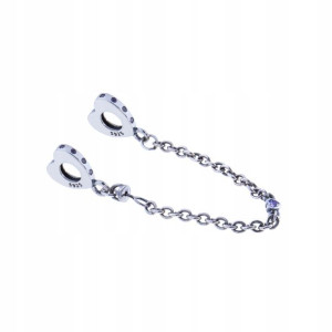 Charms - Blokada łańcuszek dwa serca - pr.925