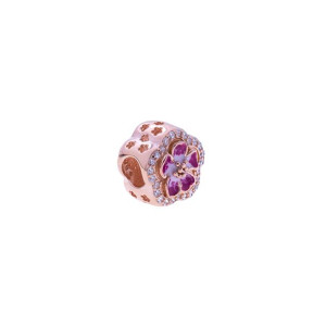 Charms - Pozłacany kwiatek - pr.925