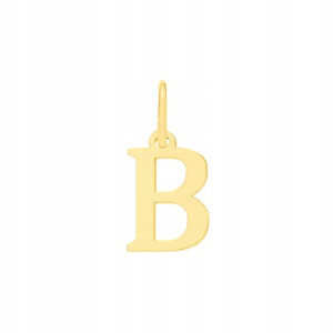 Zawieszka złota Literka "B" pr. 585