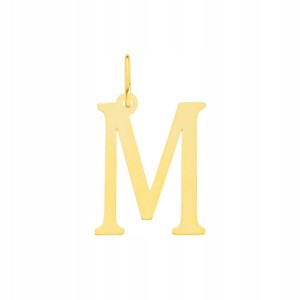 Zawieszka złota Literka "M" pr. 585