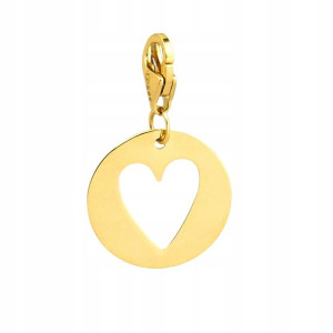 Zawieszka złota serce pr 585-charms