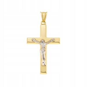 Złota zawieszka Krzyżyk pr. 585