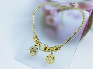 35395 Bransoletka Modułowa Charms Drzewko;Stal