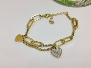 30050 Bransoletka Seca Cyrkonie;Stal 316L