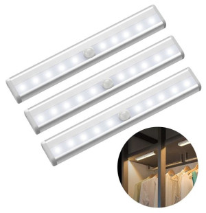 3x Bezprzewodowa Lampka Led 19cm Czujnik Do Pomieszczenia