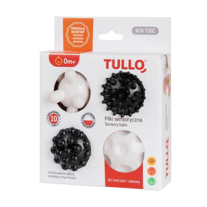 Tullo Piłki sensoryczne czarno-białe 4 szt.