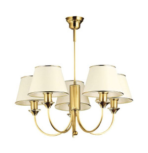 Classic lampa sufitowa mosiądz satyna 286 CL-5 ms Jupiter