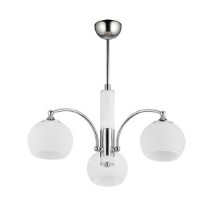 Largo lampa sufitowa biała chrom 1131 LO 3 bi Jupiter