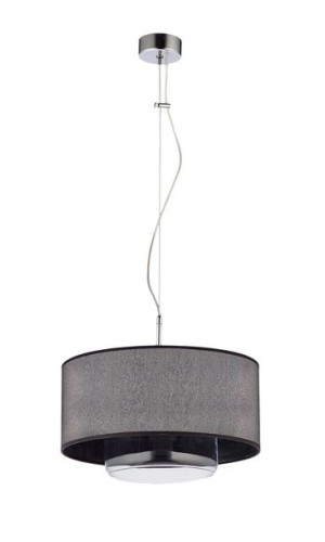 Aveo lampa wisząca czarno srebrna 1332 AV1 cz/t Jupiter