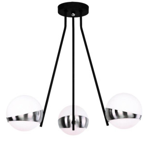 Elfa lampa sufitowa czarna nikiel 1714 EL 3 cz/ni Jupiter