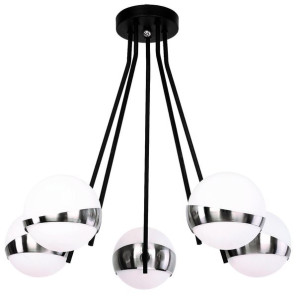 Elfa lampa sufitowa czarna nikiel 1715 EL 5 cz/ni Jupiter