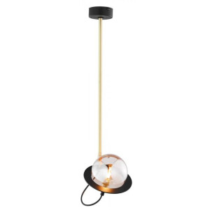 Planet lampa sufitowa czarno złota regulowana 1890 PE 1 cz/ms Jupiter