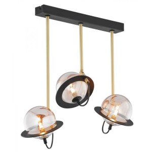 Planet lampa sufitowa czarno złota regulowana 1891 PE 3 cz/ms Jupiter