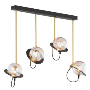 Planet lampa sufitowa czarno złota regulowana 1892 PE 4 cz/ms Jupiter