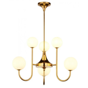 Selen lampa sufitowa mosiądz 1941 SL6 MS Jupiter