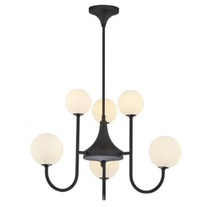 Selen lampa sufitowa czarna 1947 SL6 CZ Jupiter