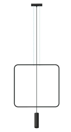 Lampa wisząca Rana 1 czarna TH.018CZ - Thoro