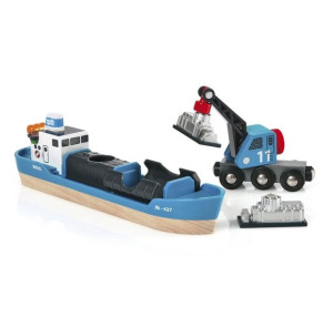 BRIO World Statek Kontenerowy z Dźwigiem