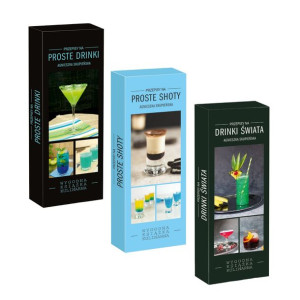 Pakiet 3 Książek Drinki Świata, Proste Drinki, Proste Shoty