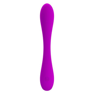 Wyginany zginany wibrator podwójny masażer 17cm fioletowy