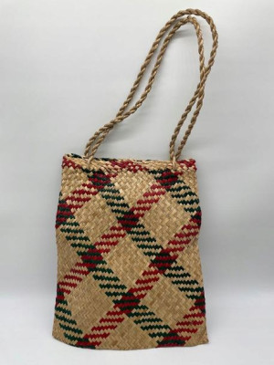 Torba na ramię hand made pleciona trawa morska