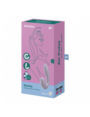 Masażer łechtaczki punktu G apka Satisfyer Sunray fioletowy