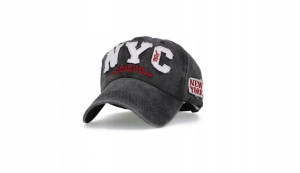 Czapka z daszkiem bejsbolówka NYC;Czarna