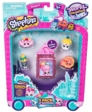 Shopkins - 5-pak - Seria 8 - World Vacation - 56513