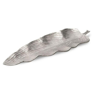 Patera Dekoracyjna Sara (04) 55x19x4 Cm Srebrny