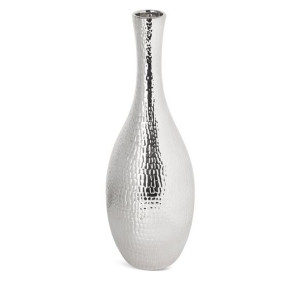 Wazon Dekoracyjny Erna (fi) 17x50 Cm Srebrny