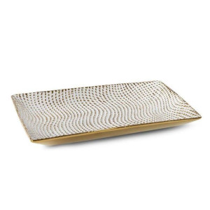 Patera Dekoracyjna Verda (02) 35x20x4 Cm Biały