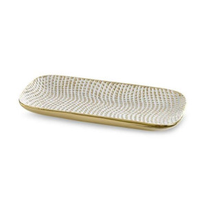 Patera Dekoracyjna Verda (03) 30x16x3 Cm Biały