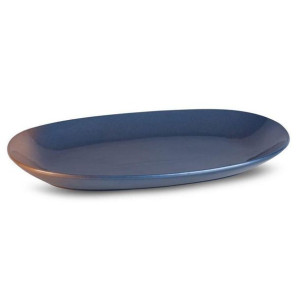 Patera Dekoracyjna Nessa (01) 35x23x4 Cm Niebieski