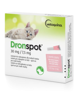 Dronspot krople na odrobaczanie dla małych kotów
