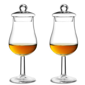 Zestaw 2 kieliszków do degustacji whisky z pokrywkami