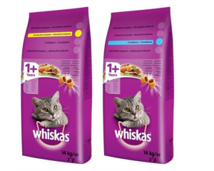 Whiskas Adult Kurczak 14kg + Tuńczyk 14kg