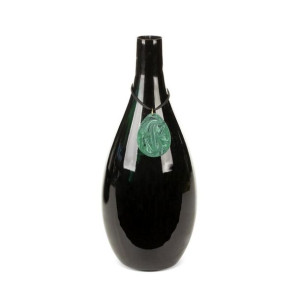 Szklany Wazon Dekoracyjny Capri (01) (fi) 15 X38 Cm Czarny