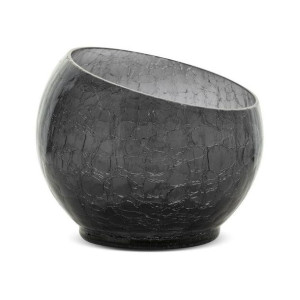 Szklana Misa Dekoracyjna Kasi2 (01) (fi) 15x16 Cm Czarny