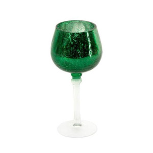 Szklany Świecznik Dekoracyjny Verre3 (fi) 9x20 Cm Biały