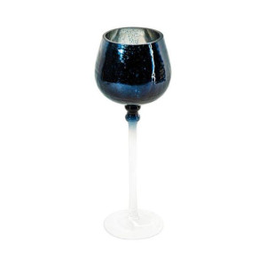 Szklany Świecznik Dekoracyjny Verre2 (fi) 9x25 Cm Biały