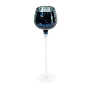 Szklany Świecznik Dekoracyjny Verre2 (fi) 9x30 Cm Biały