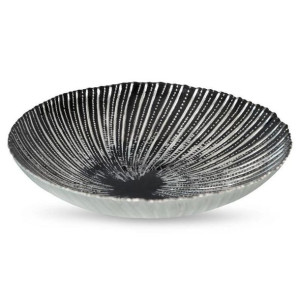 Szklana Misa Dekoracyjna Adina (01) (fi) 30x7 Cm Czarny